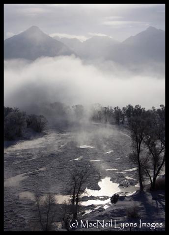 Yellowstone River Flow at MINUS 22 degrees (c) MacNeil Lyons Images
